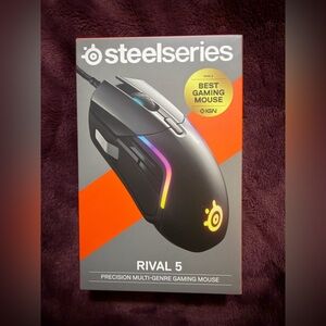 SteelSeries - Rival 5 Wired Optical Gaming Mouse with RGB Lighting - Wired -